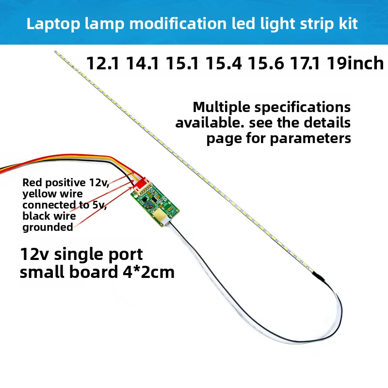 12.1 14.1 15.1 15.4 15.6 17.1 inch notebook LCD modified led backlight kit