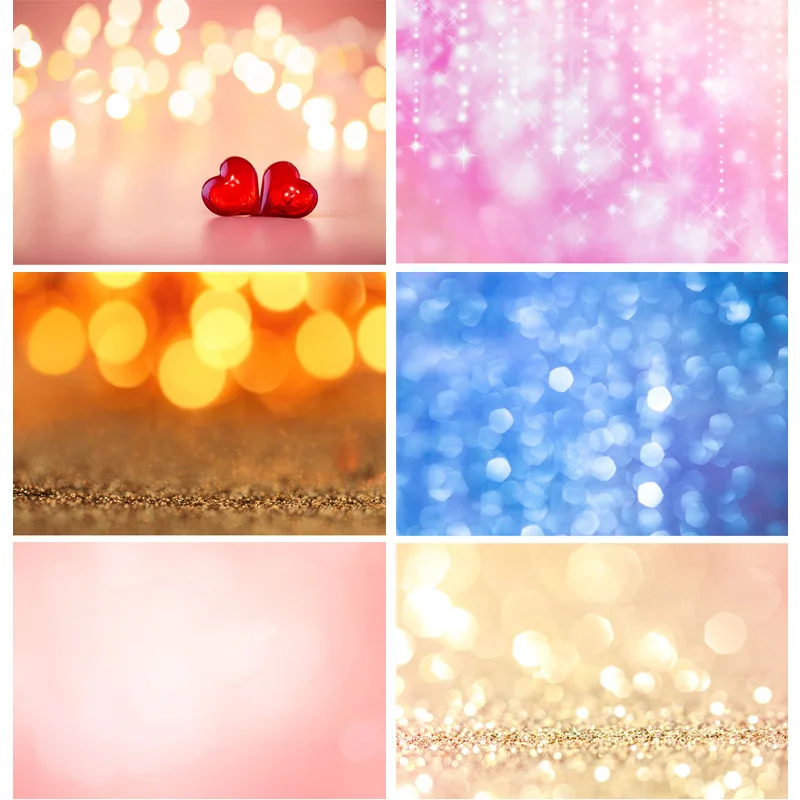 

SHUOZHIKE Art Fabric Photography Backdrops Prop Glitter Facula Light Spot Theme Photography Background 21318TTU-16