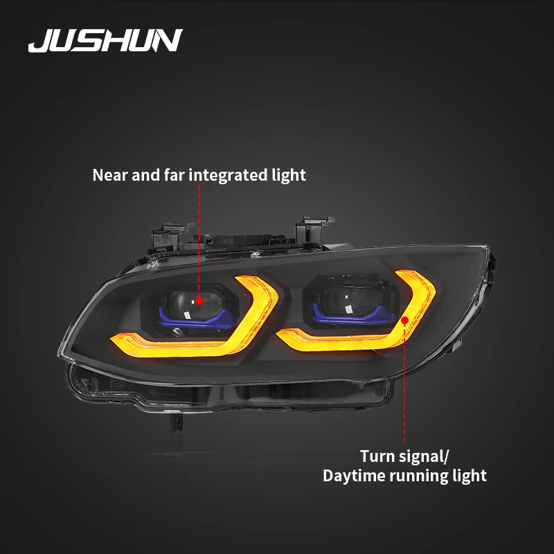 Car Head Lamp For BMW 3 Series E93 Headlights 2010-2013 LED Headlight DRL Turn Signal High Beam Angel Eye Projector Lens