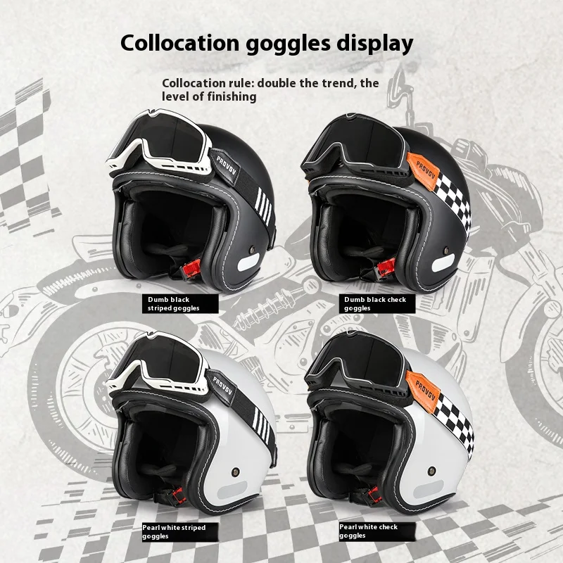 

New motorcycle helmet classic 3/4 half helmet universal safety helmet suitable for all seasons for adults and children