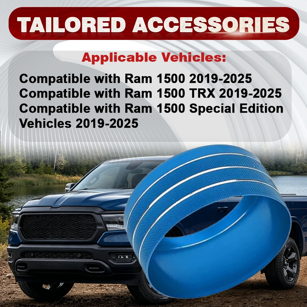 Gear Shift Switch Knob Cover Trim Ring Aluminum for Ram 1500 Special Edition Vehicles 2019-2025 Red/Violet/Silver/Blue