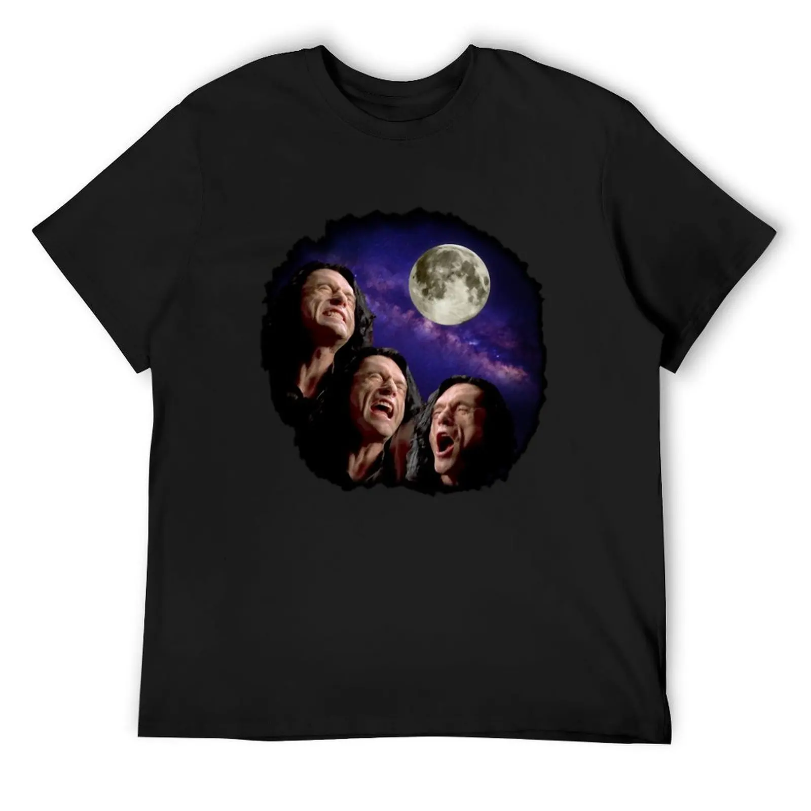 

Three Wiseau Moon T-Shirt vintage clothes plus size tops Funny t-shirts mens graphic t-shirts big and tall