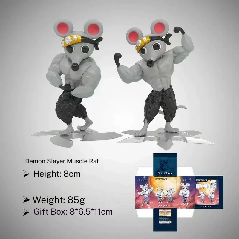 Demon Slayer Entertainment District Arc GK Uzui Tengen Ninja Animal Muscle Mouse Model Standbeeld Figuur Festival Gift