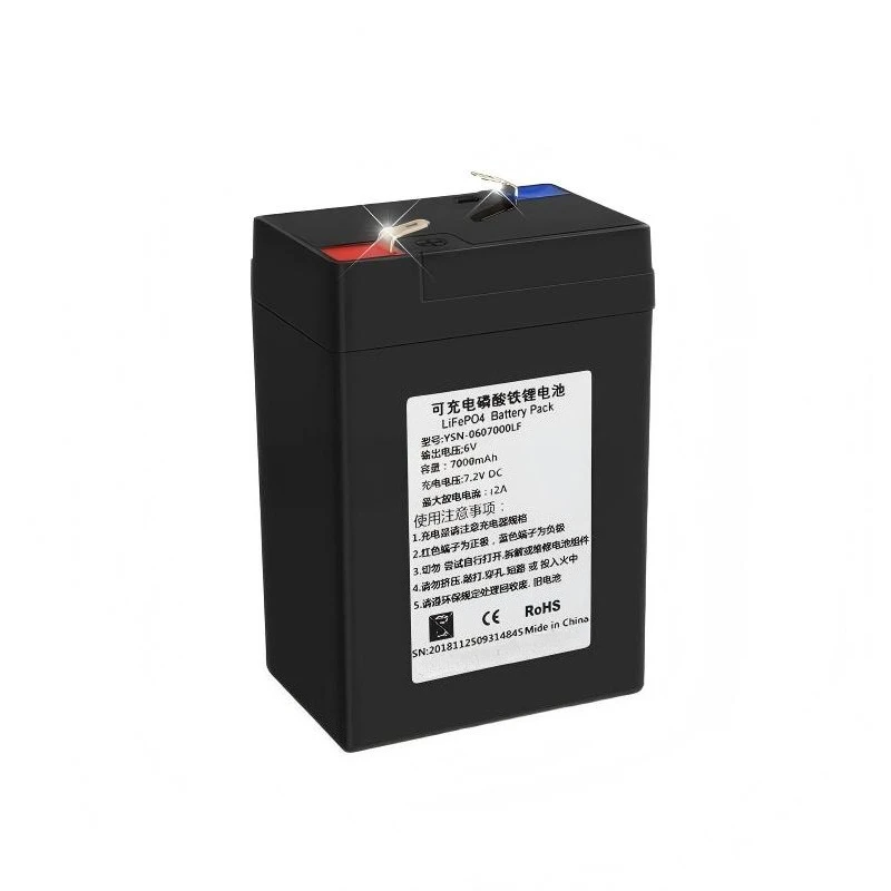 6V 7AH 7000mAh LiFePO4 Rechargeable Battery for Kids Electric Car Toy Car Motorcycle Baby Strollers Batteries High-capacity