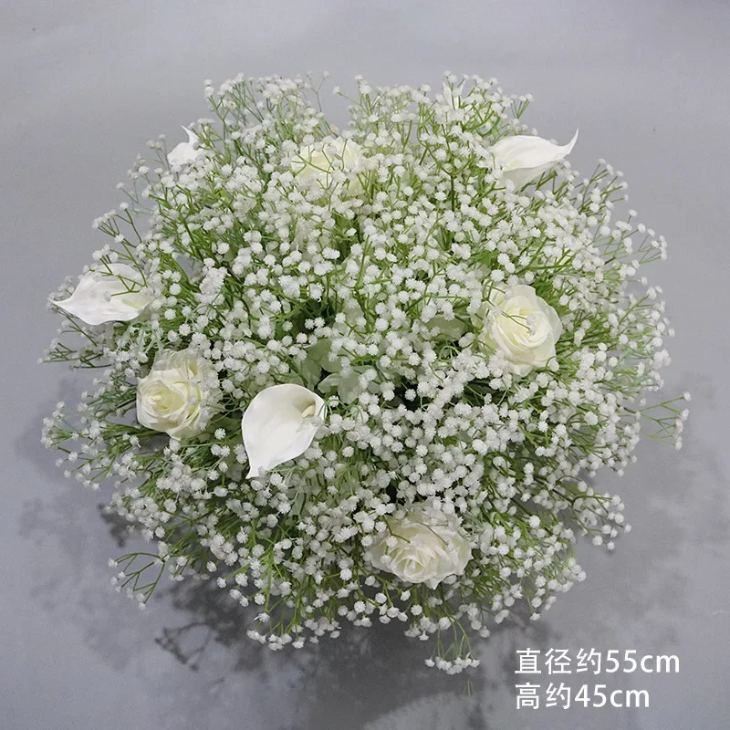 New simulated wedding flower lawn weddingflower ball stage background t platform road guide arrangement foreign trade decorativ