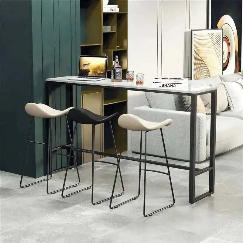 

Back Height Nordic Barstools With Restaurant Leather Camping Barstools Modern Balcony Bedroom Banqueta Garden Furniture Sets