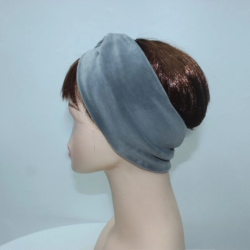 Diadema retro elegante con pajarita con tela de alta calidad, diseño cruzado único, suave y agradable para la piel