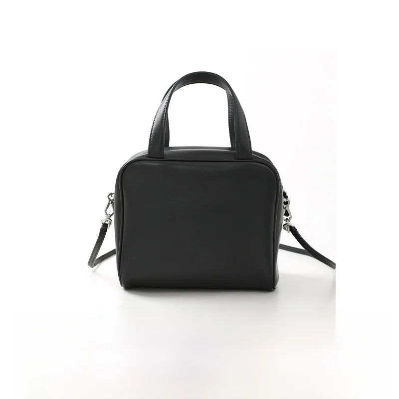 

Ayuko Boston Small Square Leather Bag oulder Crossbody Handbag Women's Faion Premium Feel Wool Knitted Sweater Inner Wear