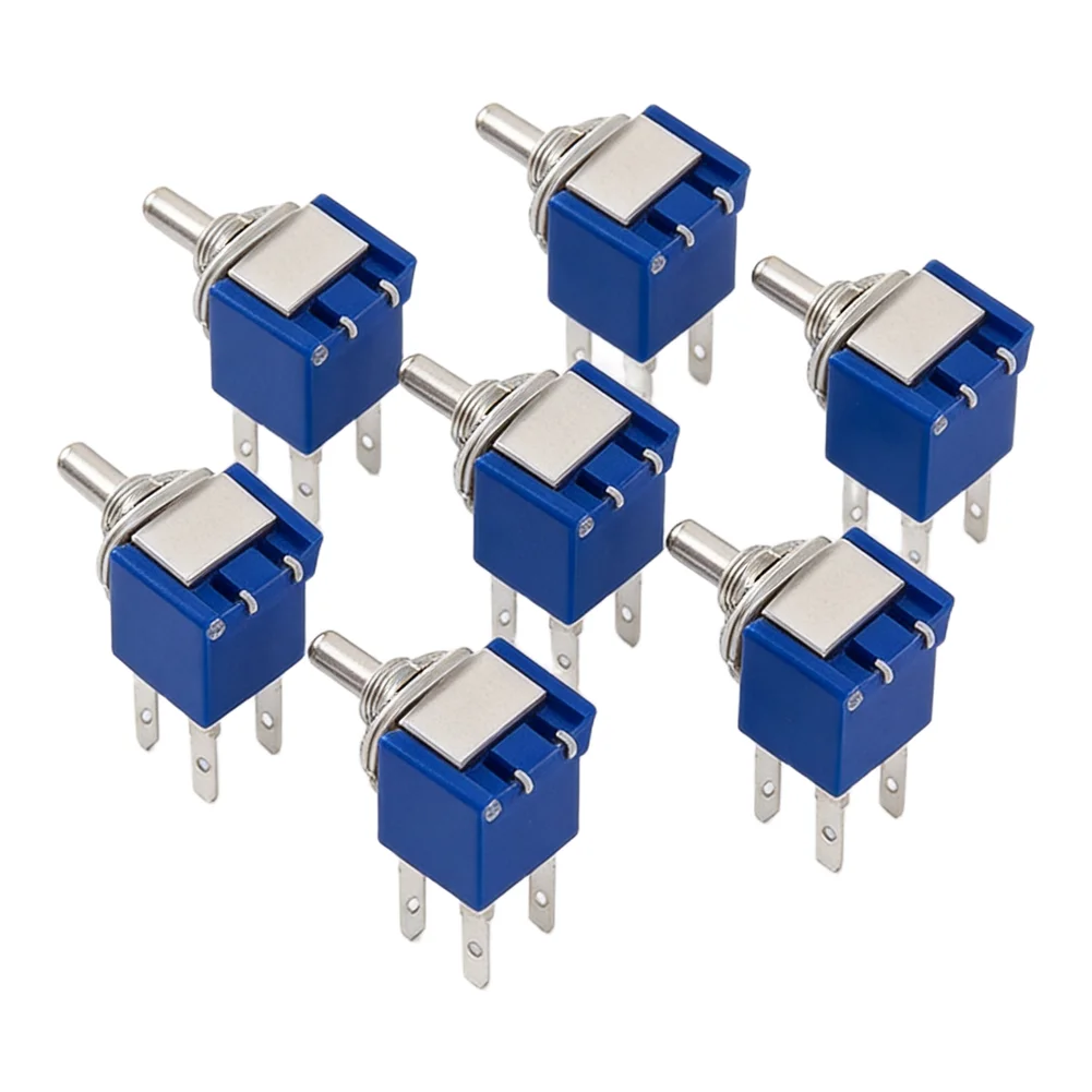 10pcs MTS-102 SPDT ON/ON For Toggle Switch 3-Pin 6A 125V AC for Power Supply Controls Motor Drivers and Relay Interfaces