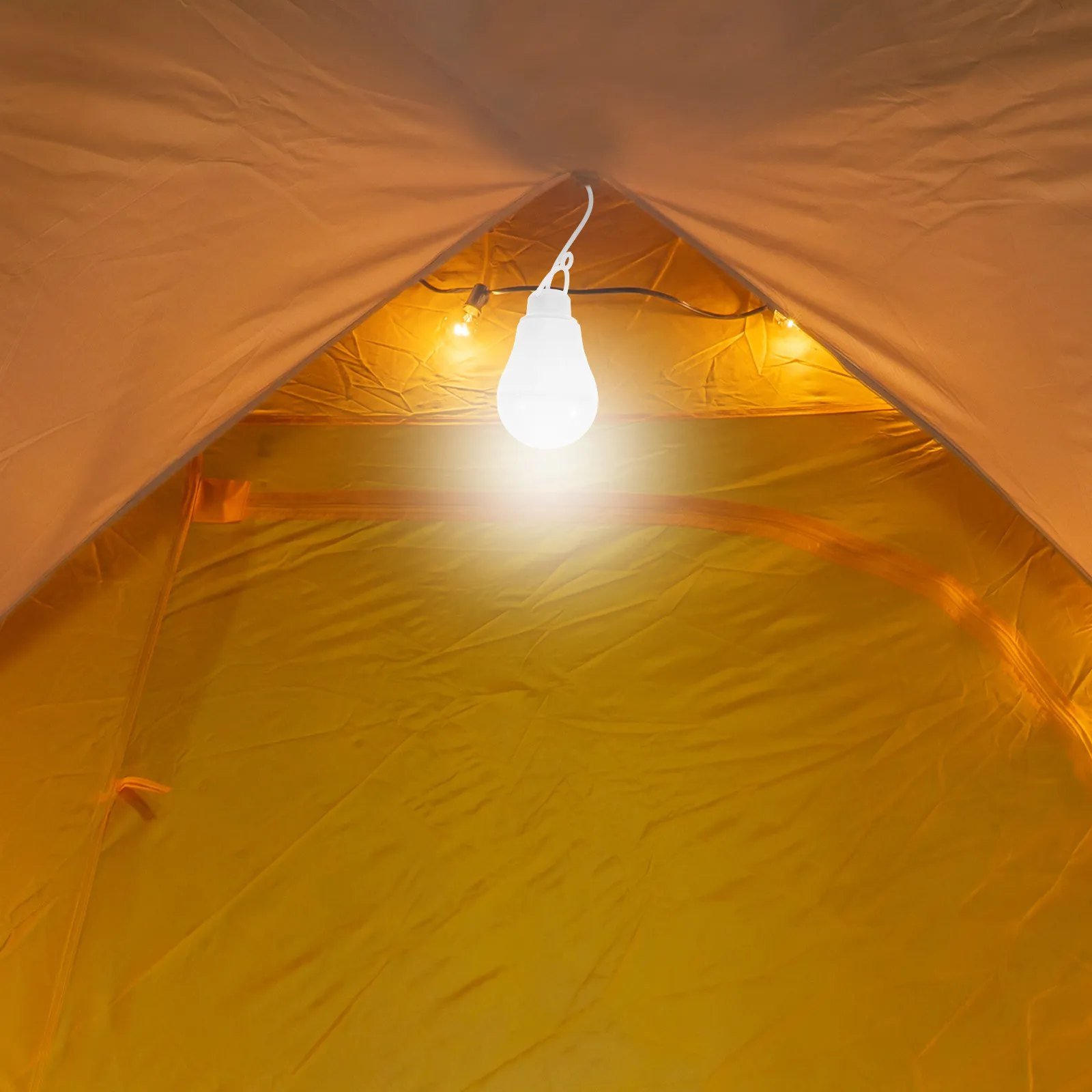 

2 шт. портативные светодиодные лампы с USB-питанием, регулируемой яркостью, для кемпинга, палаток, улицы, ночного рынка, гаража, сараев, кроватей