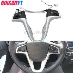 Brandnew Steering Wheel Buttons For Hyundai VERNA SOLARIS Steering Wheel Audio Volume Music Control Switch Button With Backlight