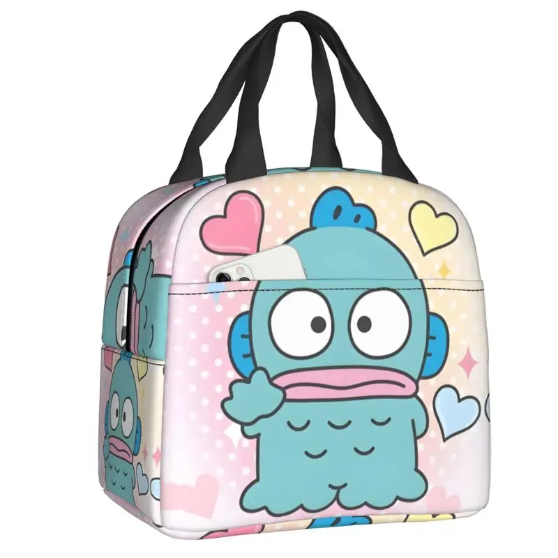 

Custom Hangyodon Resuable Lunch Boxes Women Leakproof Classical Printing Animal Thermal Cooler Food Insulated Lunch Bag School