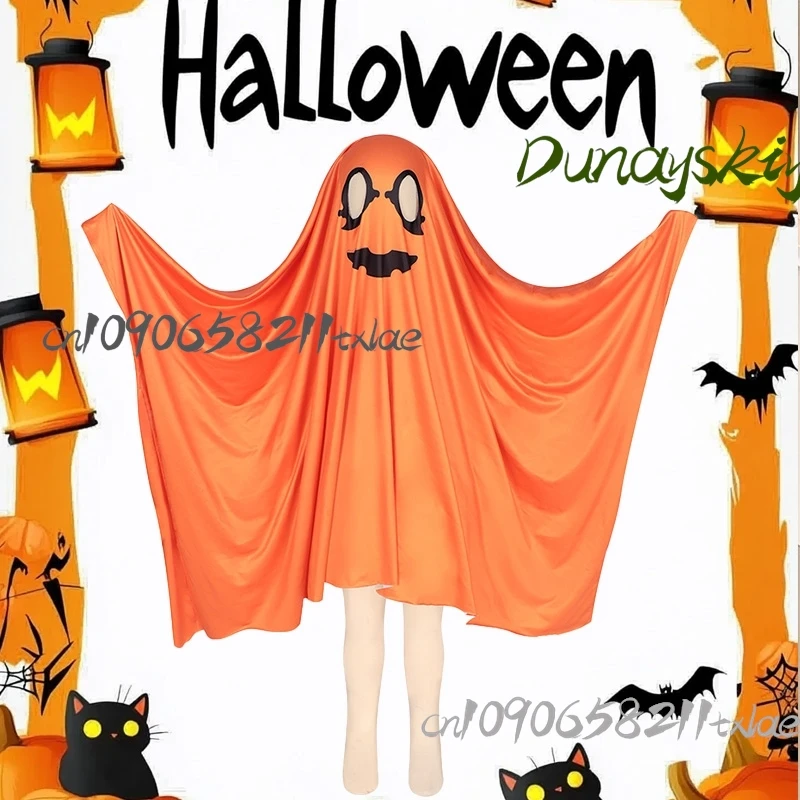 

Halloween pumpkin horror ghost cloak cosplay costumes funny party stage performance costume Halloween cosplay