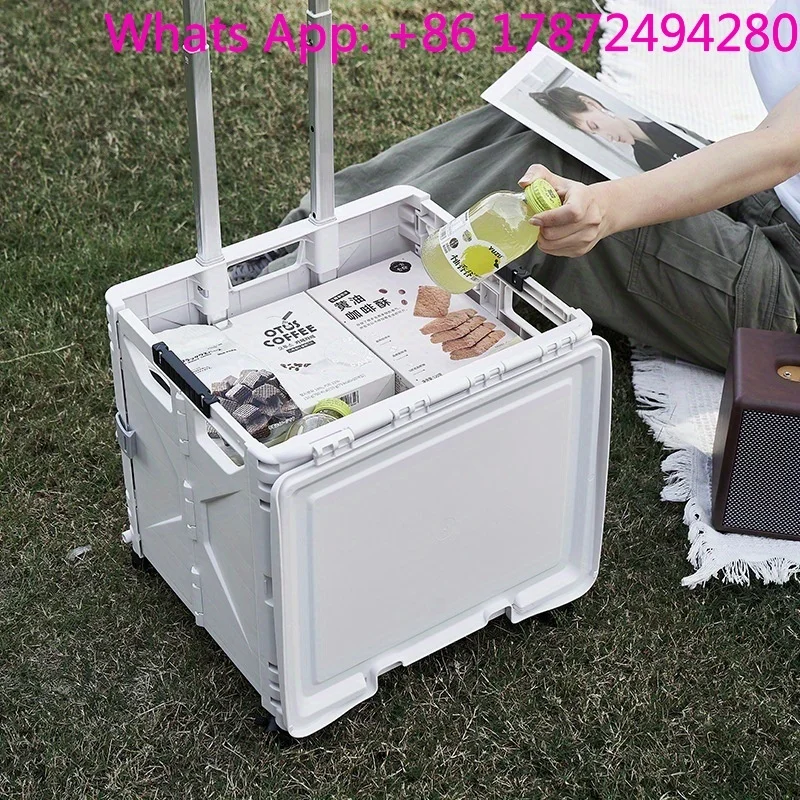 

Multi-Function Folding Cart – Lightweight, Enlarged Wheels & Durable Polypropylene (Camping/Shopping)