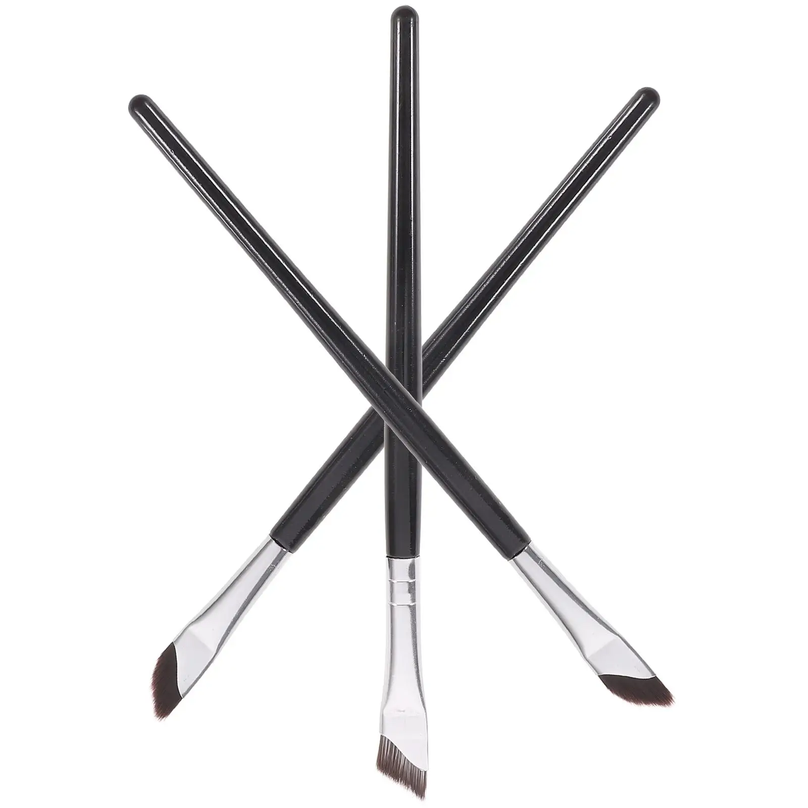 

3 Pcs Makeup Brushes Angled Concealer Brow for Eyebrows Eyelash Precision under Liner