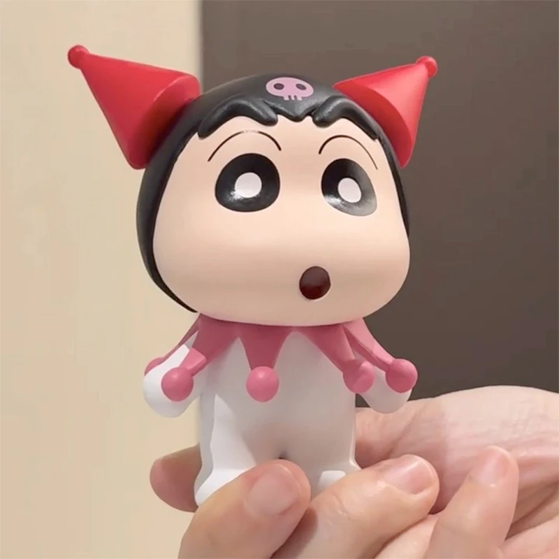 Crayon Shin Shin Cos Kulomi Shin Kitty Shin Anime Peripheral Gifts Desktop Decorations 10cm Doll Model