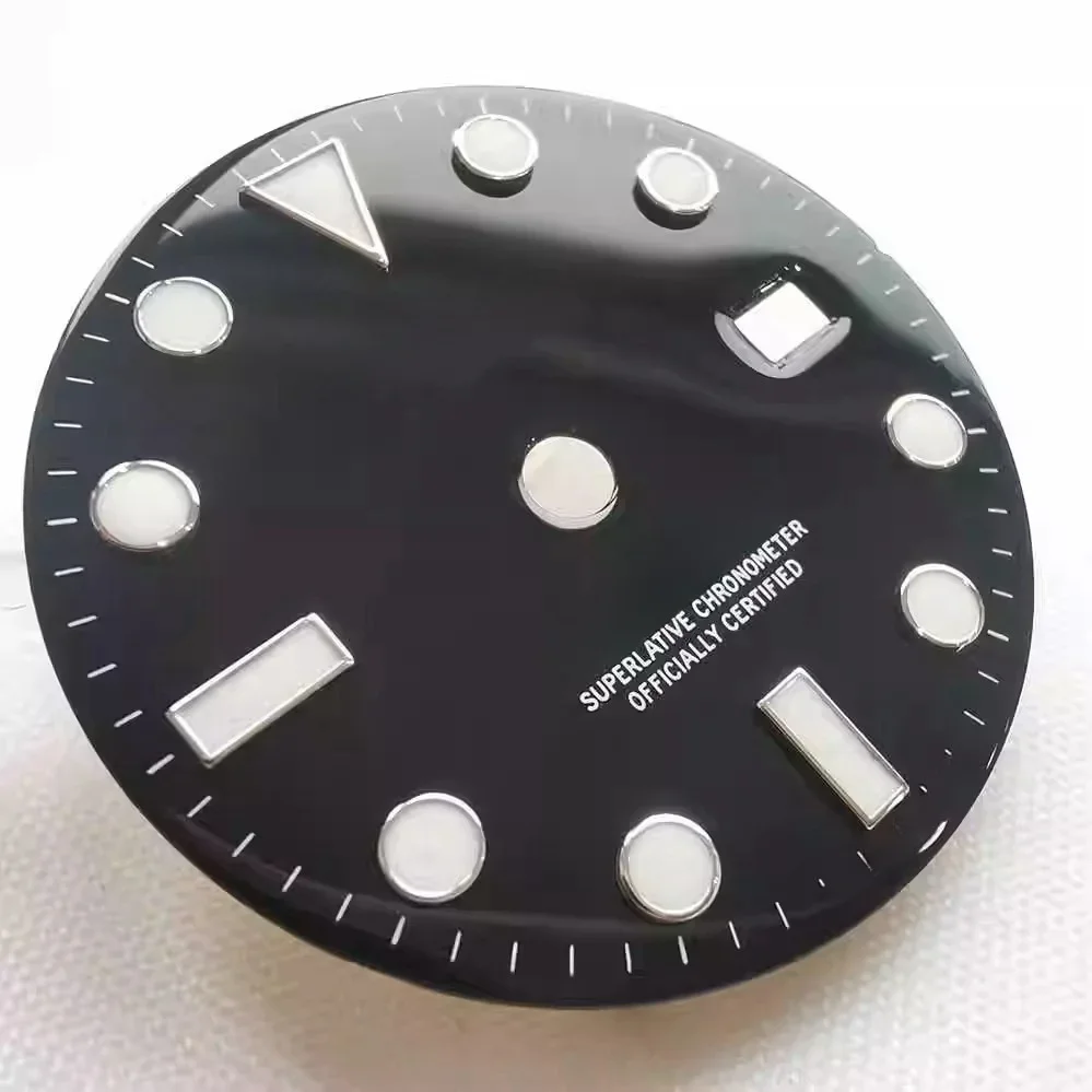 27.8mm Best quality Watch dial parts GMT VR3285 movement Blue Luminous 126710 126713 blue dial for 3235 movement