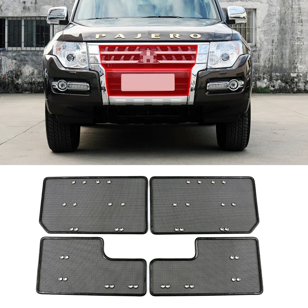 For Mitsubishi Pajero V80 V93 V97 2010- 2016 2017 2018 2019 2020 Grille Insect Nets Radiator Condenser Protection Anti Sand Mesh