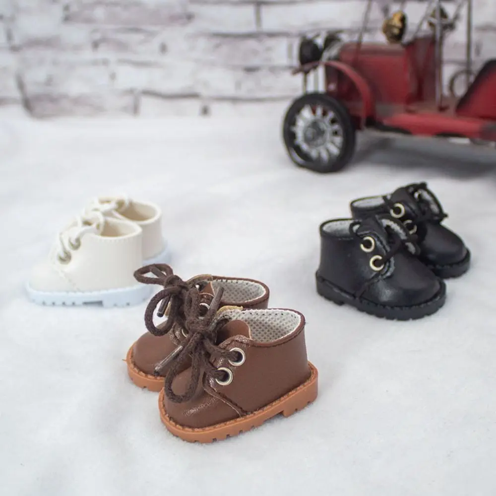 20cm Cotton Doll Shoes Clothes Accessories For 1/12 Dolls Casual Wear Leather Shoes Short Boots Fashion Sneakers DIY