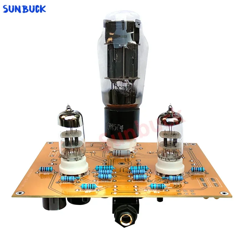 Sunbuck 32Ω-600Ω 2.0 1 واط فراغ أنبوب أمبير مكبر للصوت 0 الضوضاء 6N3 6N5P GE5670 6080 فراغ أنبوب مضخم ضوت سماعات الأذن
