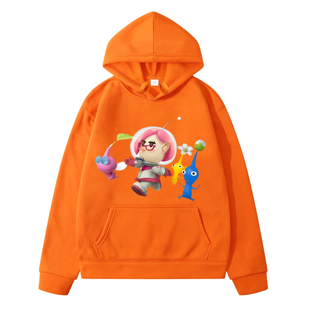 boy clothes Pikmin game graph hoodies Autumn Jacket pullover  Print anime hoodie Fleece sweatshirt y2k sudadera kids clothes gir