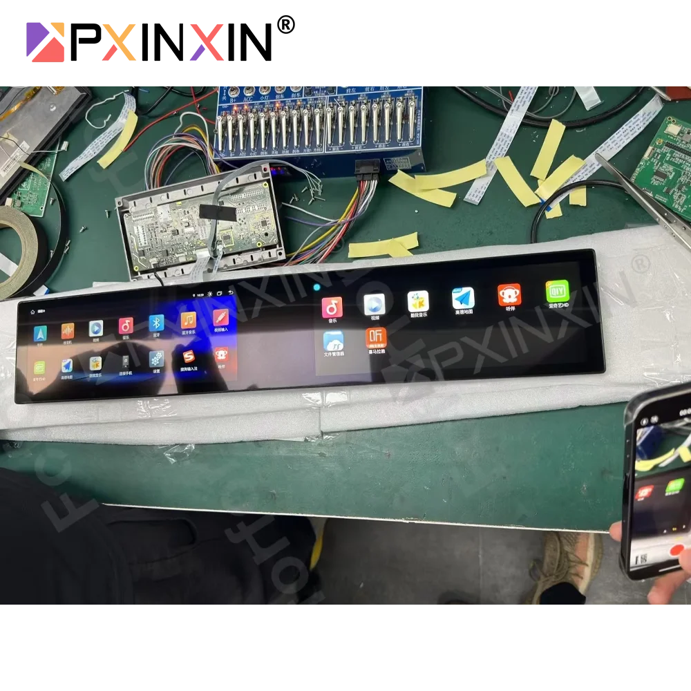 

5G LTE Android 13 Auto 24,6 "для BMW X5 F15 X6 F16 2013-2017 с двойным экраном, стерео мультимедийный автомобильный GPS Navi, радиорекордер, головное устройство