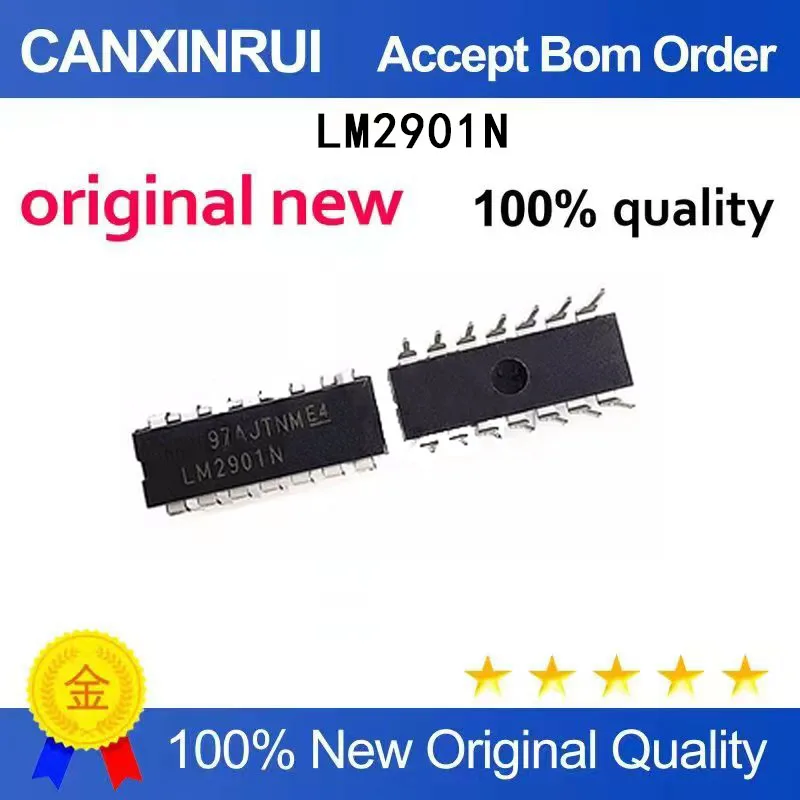 (5-100 Pieces)Brand new original LM2901N LM2901 DIP-14 direct insertion four voltage comparator chip