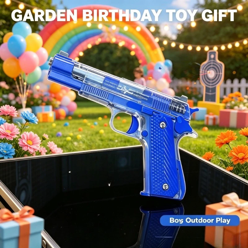 new2026 M1911 Toy Blaster Empty Chamber Hanging Toy Quick Disassembly Manual Boy BB Bullet Children Lower Magazine