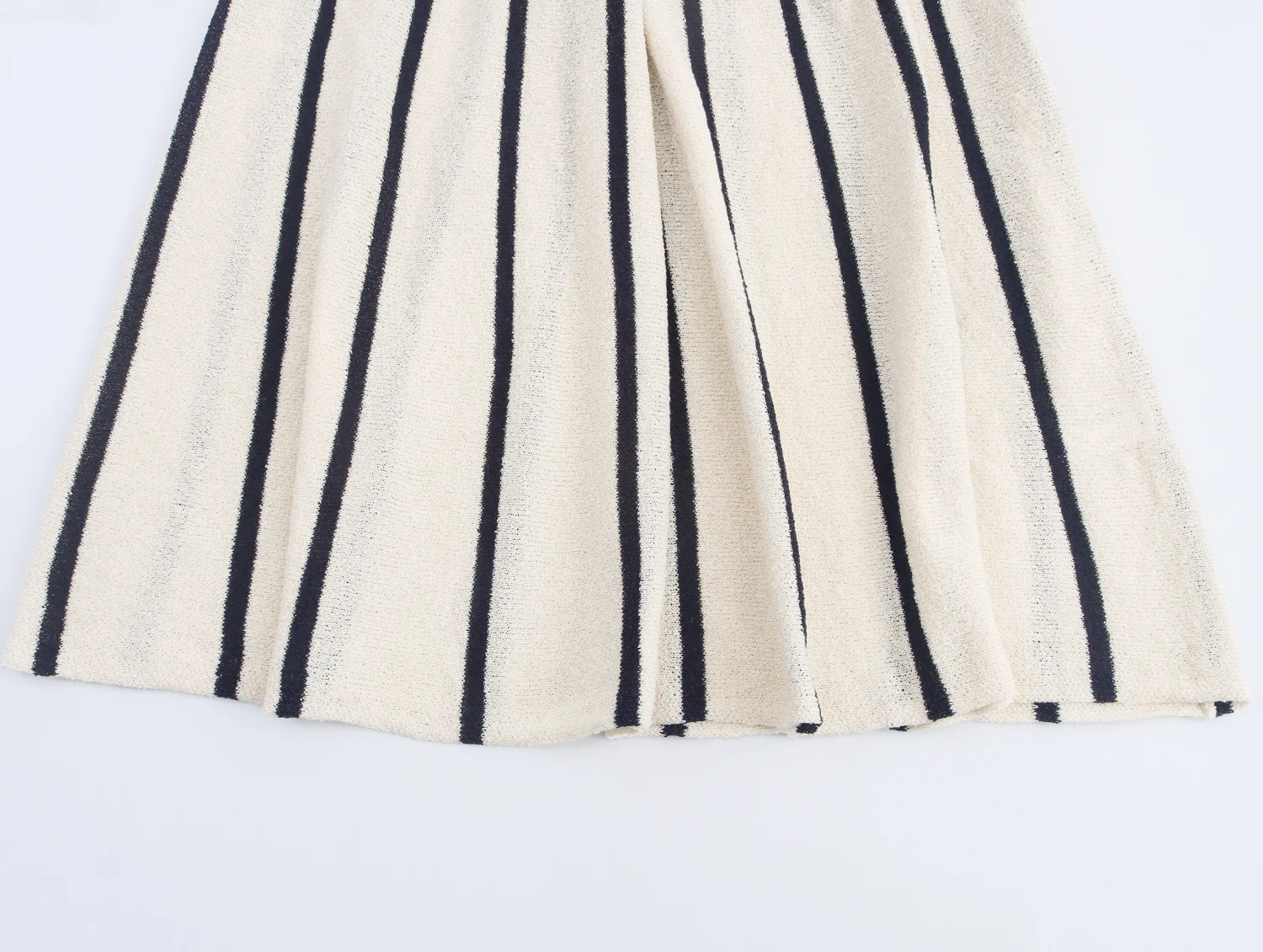 KONDALA Chic Striped Elegant Knit V-Neck Woman Dress Fashion 2025 Streetwear Knit Dress High Waist Casual Y2K Mujer Vestidos