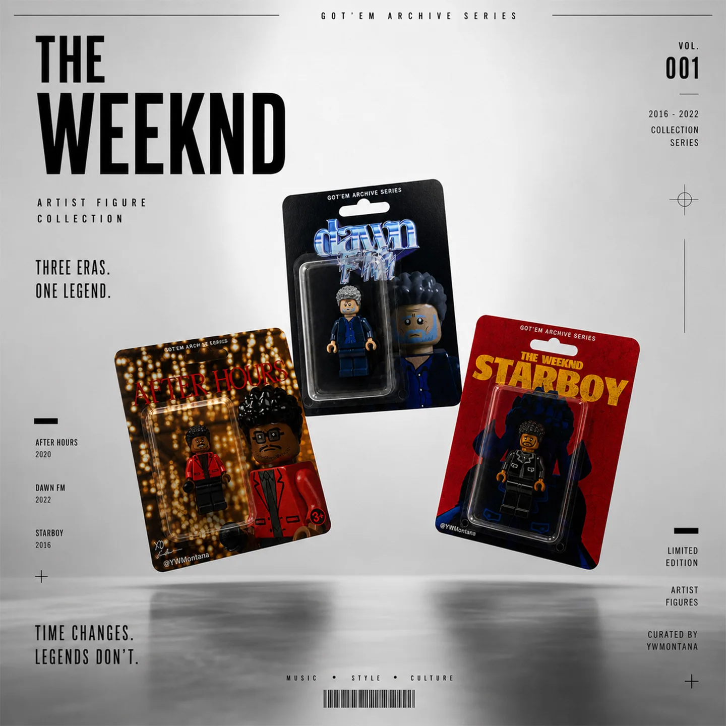 The Weeknd präsentiert exklusive StarBoy-Album-inspirierte Hängekarten, Bausteine, Puppen und Spielzeug.