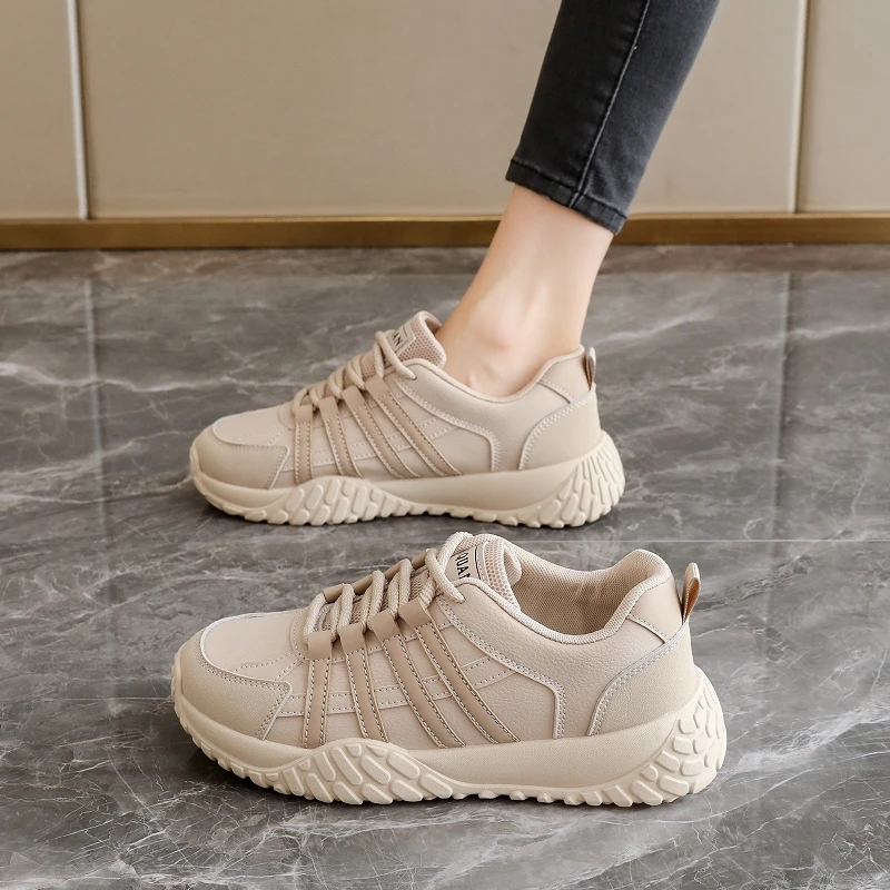 

Breathable Knit Platform Sneakers For Women Lightweight Comfortable Walking Shoes Non Slip Sole Fashion Athletic Footwear