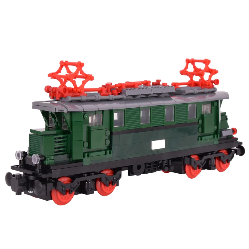 MOC City Creative DR-Baureihe E 44 الناقل قطار السكك الحديدية اللبنات الطوب لتقوم بها بنفسك ألعاب فنية للأطفال الهدايا