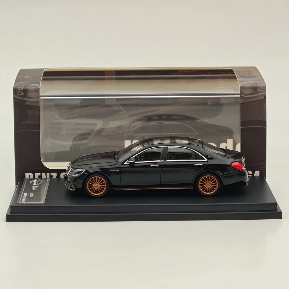 

King Model 1:64 S65L W222 Sedan Final Edition Black Diecast Model Car Collection Auto Toys Gift