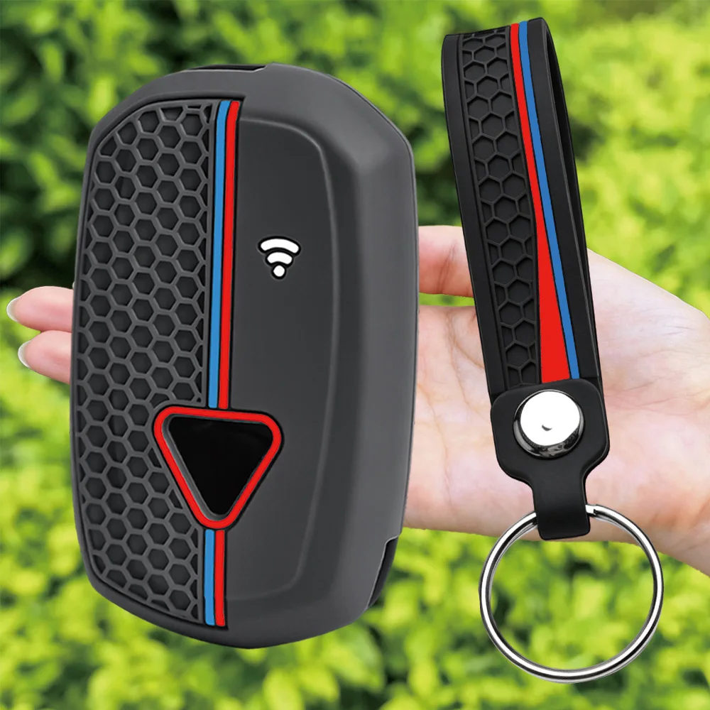 Keychain Silicone Motorcycle Key Case Holder Key Cover For Triumph Scrambler XE XC 1200 Tiger 900 Rally GT Rocket 3 2018-2025