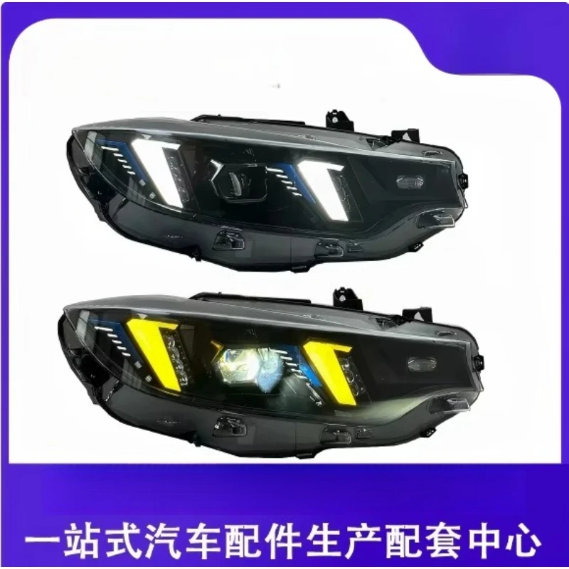 Suitable for  4 Series F32 (2013-2020) 50W 12V headlight modified  square two-color daytime running light turn signal