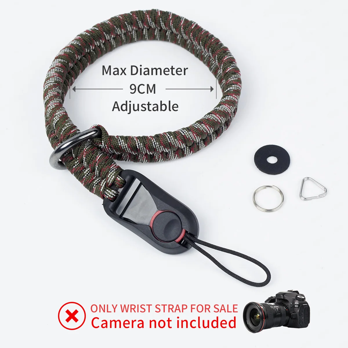 Durable Camera Wrist Strap for Canon Nikon Sony Fujifilm Olympus DSLR and Mirrorless Quick Release Camera Hand Strap