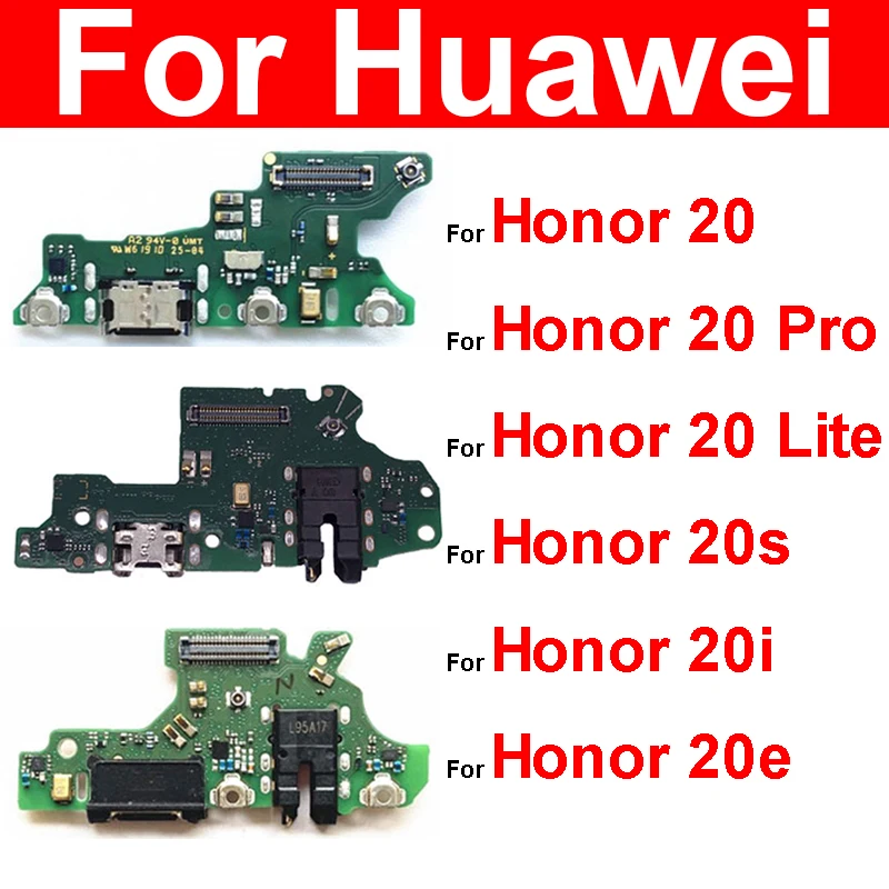 Charger USB Jack Board For Huawei Honor 20 Pro 20 Lite 20S 20i 20E USB Charging Port Dock Usb Connector Board Repair Parts