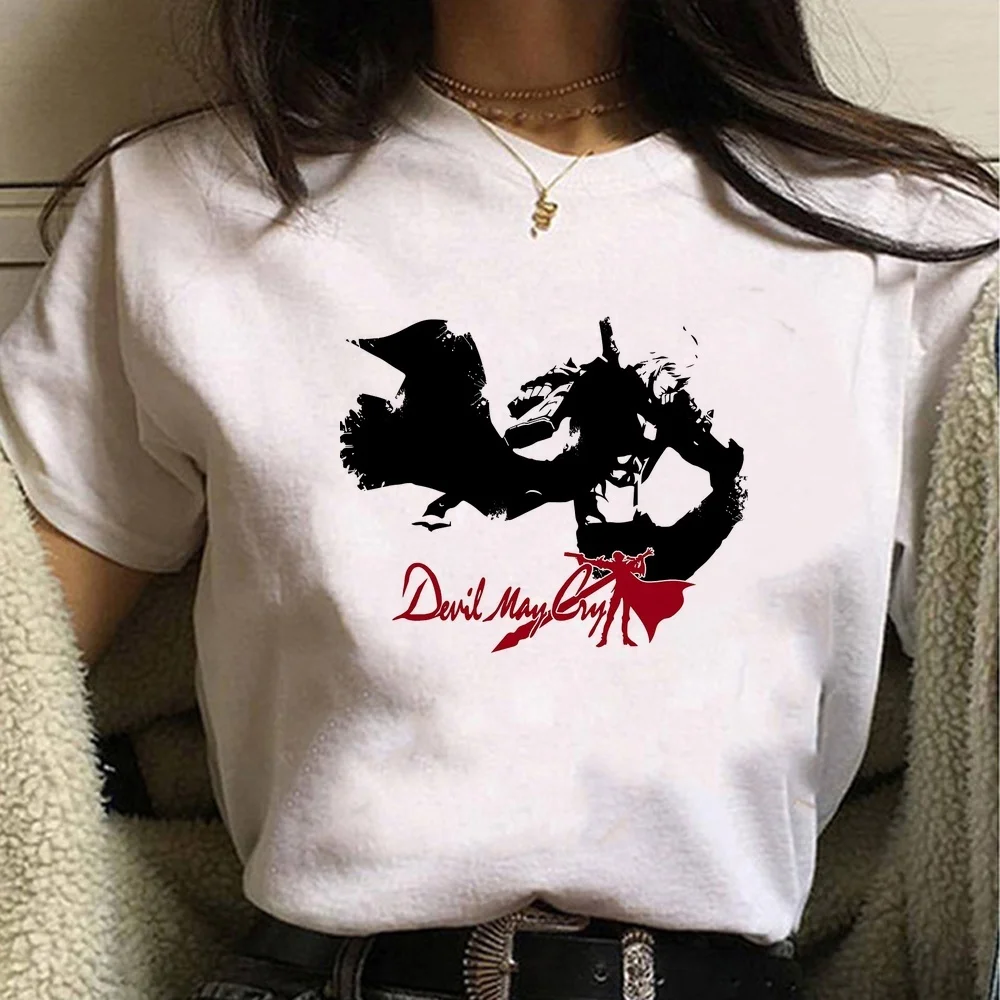 Devil May Cry tshirt girl japanese cheap graphic vintage meme t shirt manga japanese gyaru 2000s 80s