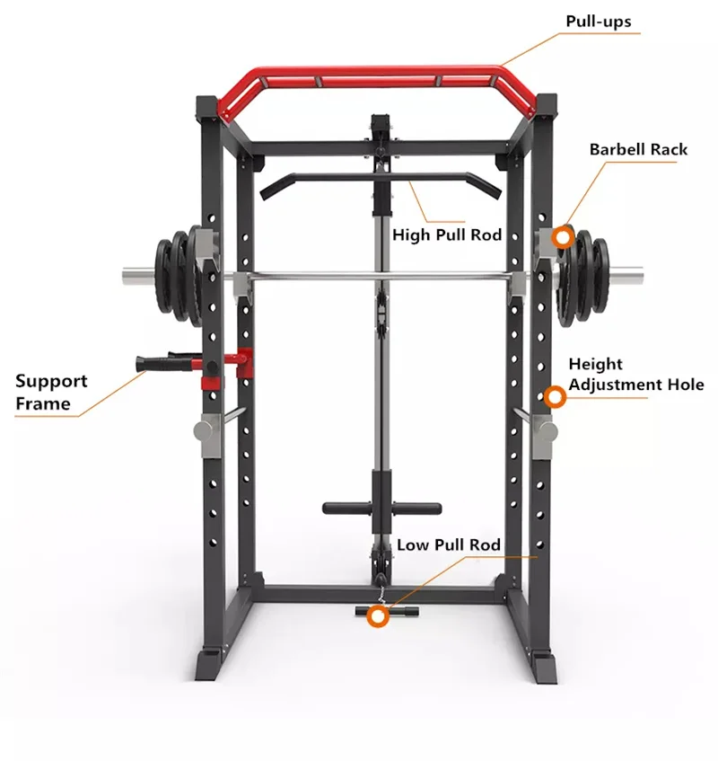 Power Rack  Cage Workout Station Home Gym equipment suqat rack