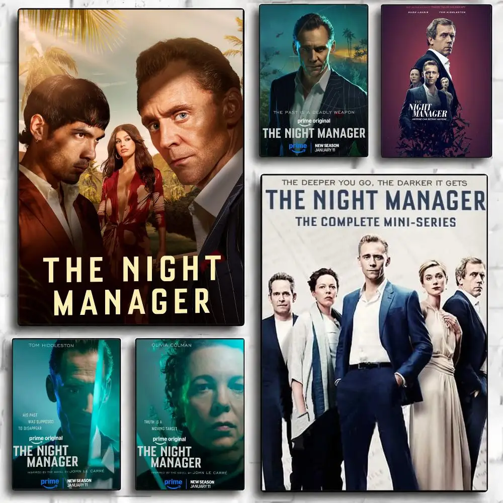 tv series T-The Night Manager-R Poster Minimalist Wall Sticker for Cafe Office Bar Home Decor and Gift