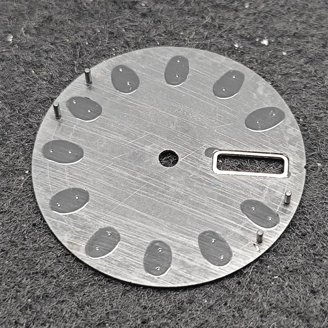 28.5 مللي متر NH36 أسود/أبيض ساعة الطلب C3 الأخضر مضيئة ساعة وجوه ساعة ميكانيكية اكسسوارات لحركة SK007 NH36A NH36A