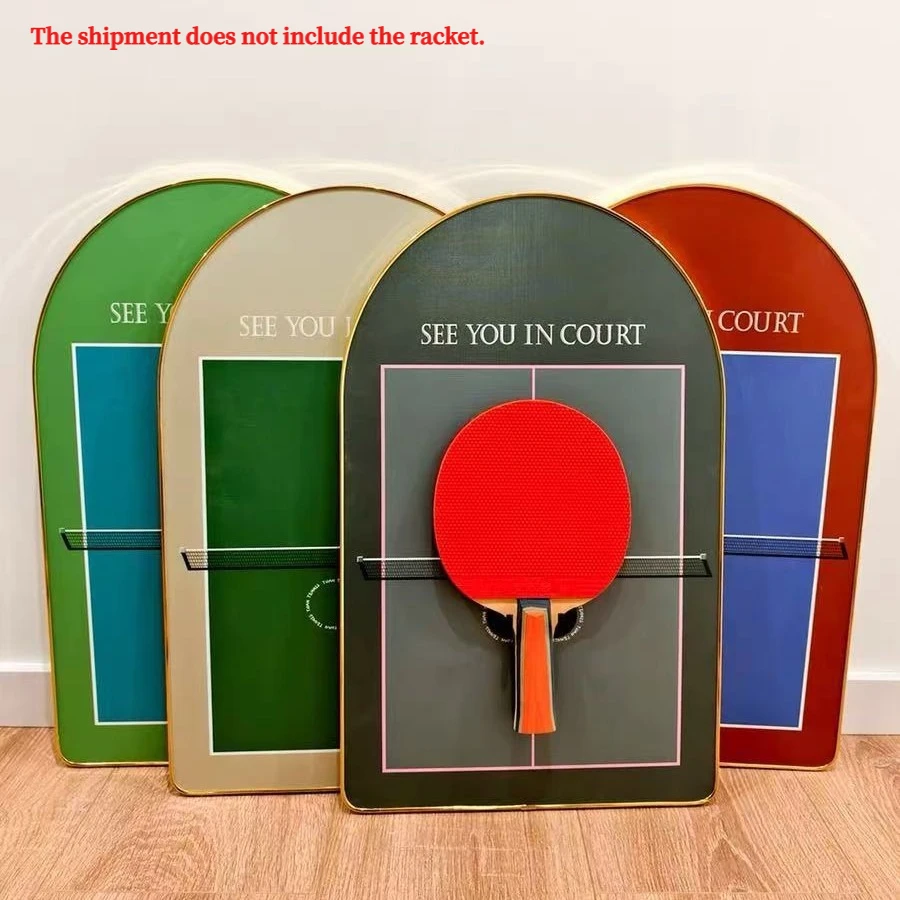 Ping Pong Paddle Display Frame French Style Wall Mount Photo Frame Table Tennis Racket Shadow Box Home Wall Art Decor