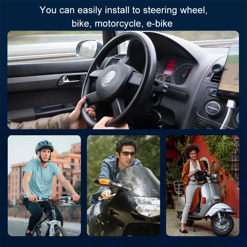 Wireless Bluetooth 5.3 Smart Remote Button For Bicy-cle Electric Car or Motorcycle Handlebar Media Controller Car Steering Wheel