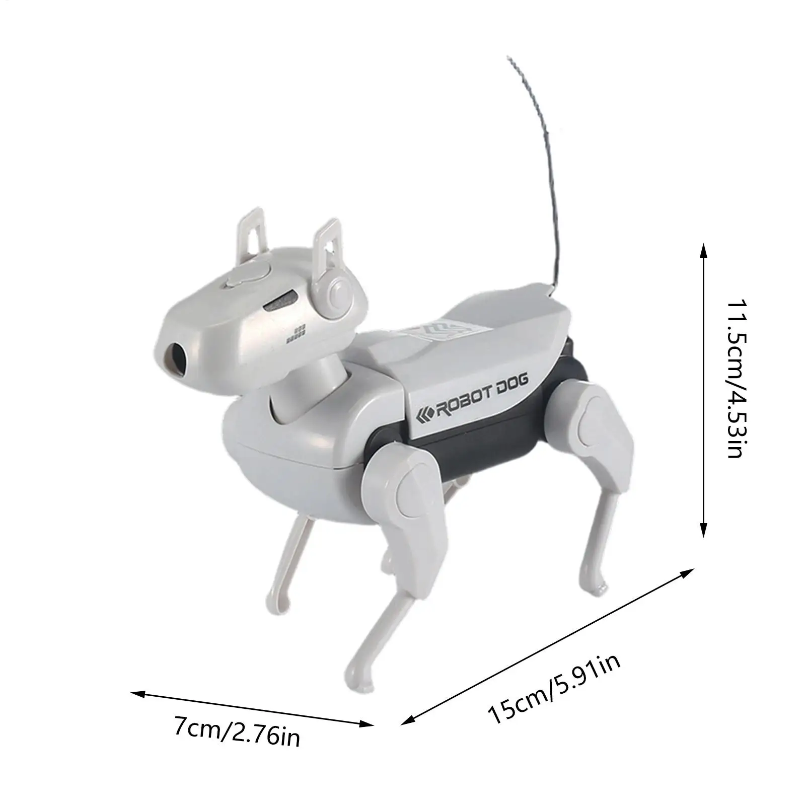 لعبة الكلب الروبوتية التفاعلية المشي الكهربائية الحيوانات الأليفة التحكم عن بعد لعبة الكلب الروبوتية للأطفال بنين بنات أصدقاء الأسرة #6