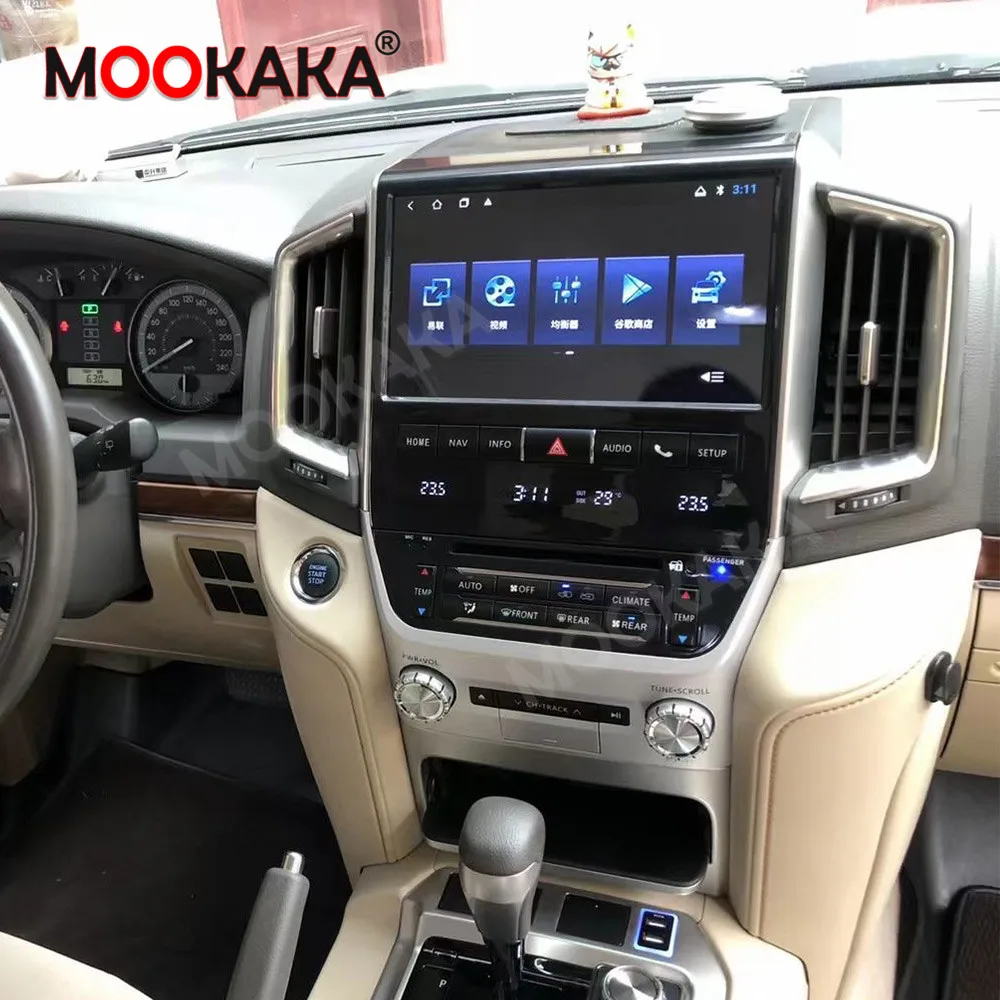 Android Auto Car Radio For Toyota Land Cruiser 200 LC200 GXR VXR 2008-2021 Stereo Tape Recorder 10.1