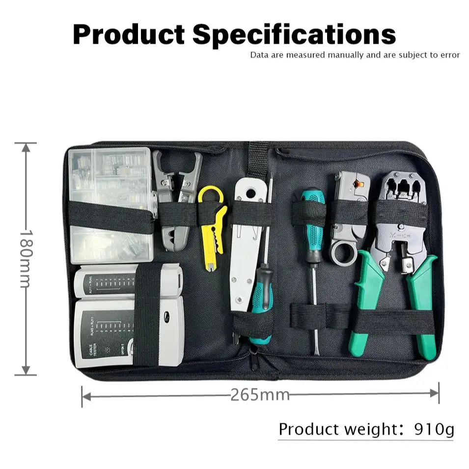 Sr rj45 crimp tool kit cat5 cat5e ethernet crimpen modulare daten stecker kabelbinder und netzwerk drahts ch neider