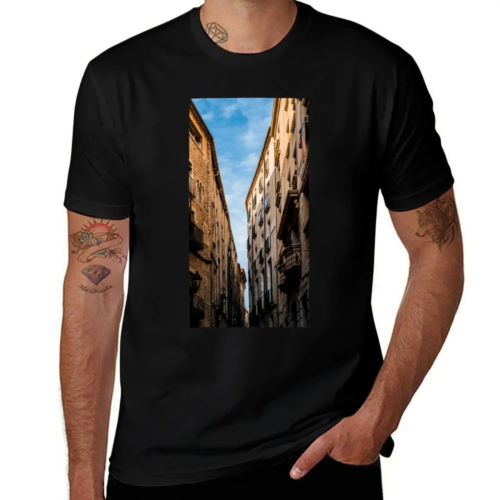 Girona alley T-Shirt shirts graphic oversize t-shirts man anime clothes street wear mens shirts graphic tee