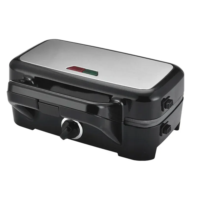 Best Compact Portable Electric Waffle Maker Mini house hold Appliance with Removable Plates for Waffles & Sandwiches