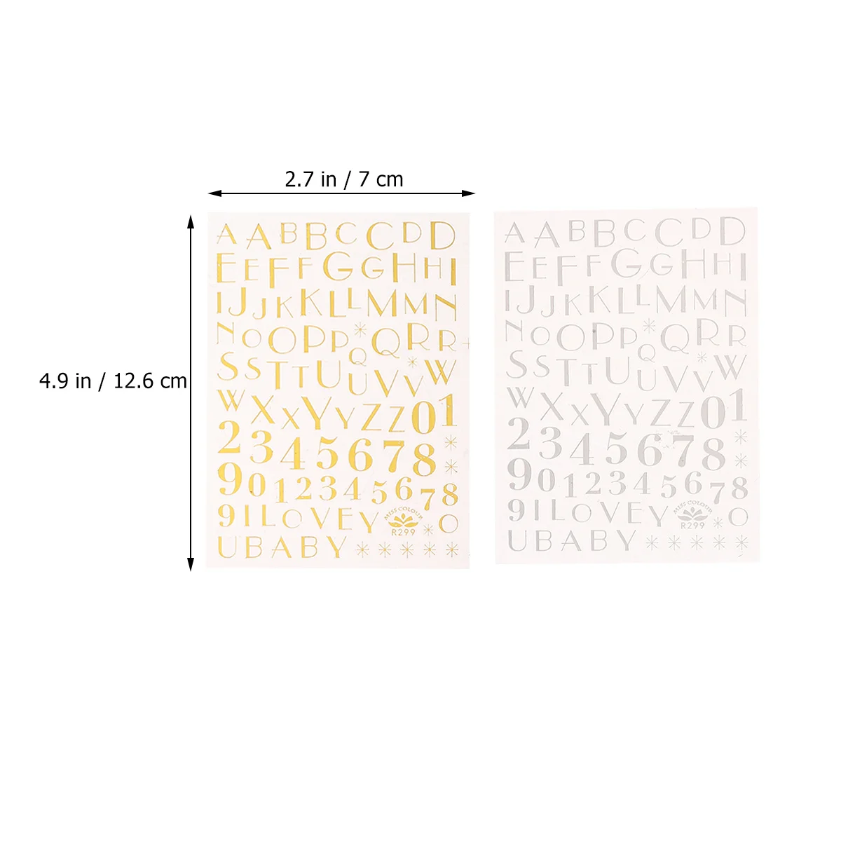 8 قطع من ملصقات فن الأظافر اللاصقة بأنماط الحروف الجميلة DIY ملصقات مانيكير للأظافر متوافقة مع أحداث العطلات #3