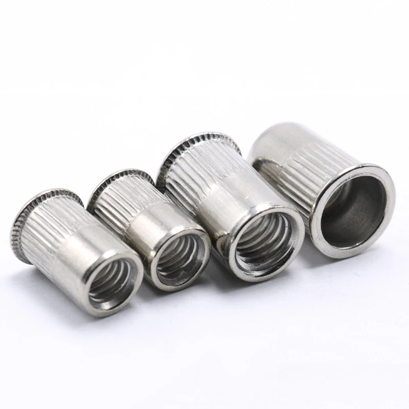 Flat head knurling carbon steels stainless steel rivnut fastener rivet nut suppliers